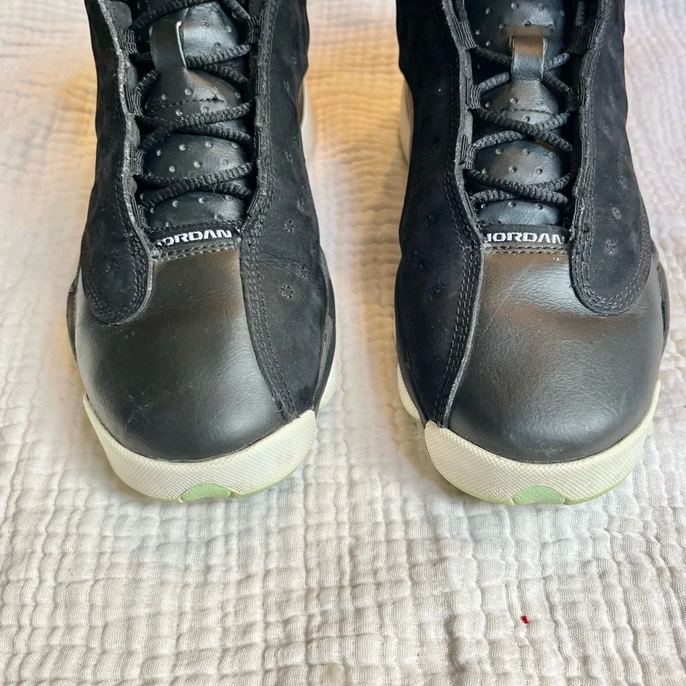 Nike | Air Jordan 13 Retro Black Mint Foam Sneakers Shoes Size 7Y EU40